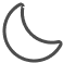Moon icon for dark mode